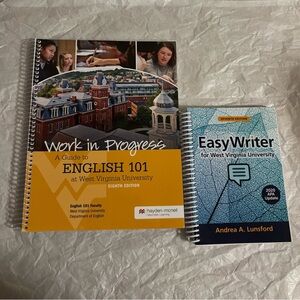 WVU English 101 Work in Progress (9th) and EasyWriter (7th)